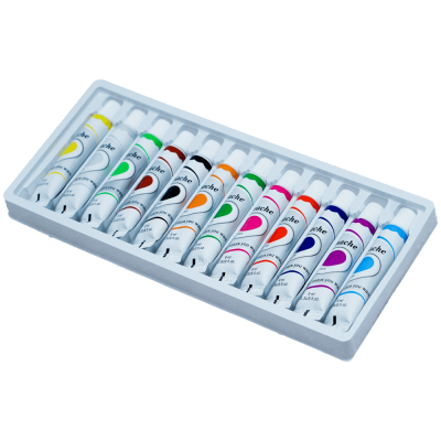 Acuarela tempera pe baza de apa pentru pictura 12 culori x 12 ml, Adison